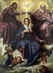 Velasquez : Sacre de santa Clara avec ses six enfants
