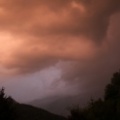 Les Houches, soir d'orage, juillet 18