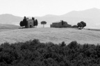 Chapelle dans les Crete près de Pienza, Toscane.