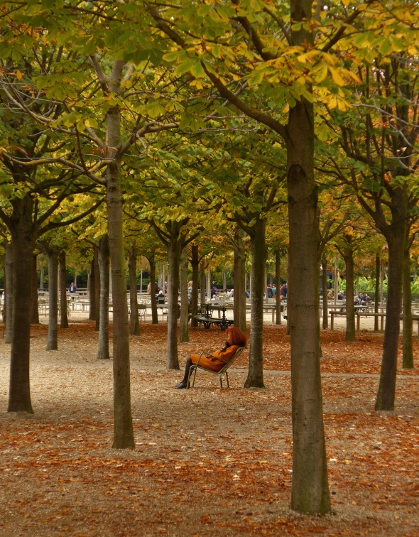 Jardin du Luxembourg, soir d'automne