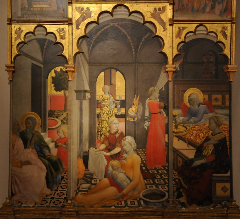 Naissance de la Vierge, Sano di Pietro, Asciano