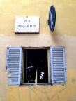Rue Niccolo IV, Ascoli Piceno, Italie.