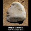 Profil du Gouverneur d'Hotto, statue en albâte