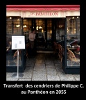 Transfert des cendriers de Philippe C. au Panthéon