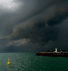 Orage sur le phare de La Flotte